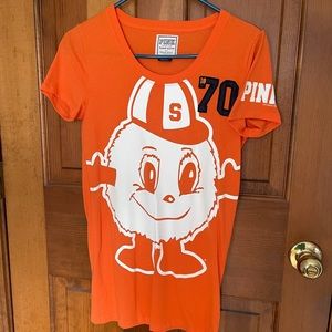 Victorias Secret PINK SU Syracuse University Otto the Orange Collegiate T-Shirt